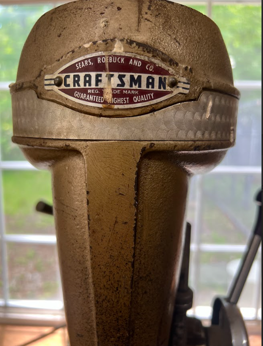 Vintage Craftsman Cast Iron Drill Press