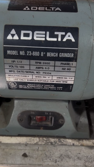 Delta 8" Bench Grinder with Wire Wheel