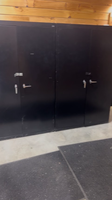 USED Heavy Duty Black Metal Storage Cabinet
